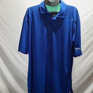 Cutter and Buck Blue Travelers Polo Shirt